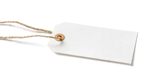 Empty pendant against a white background