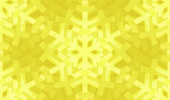 Awesome Shiny Lemon Snowflakes Seamless Pattern for Winter or Christmas Desing.
