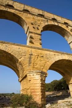 Pont du Gard, Roman aqueduct in southern France near Nimes
