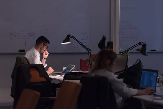 Young Entrepreneur Freelancer Working Using A Laptop In Coworking space