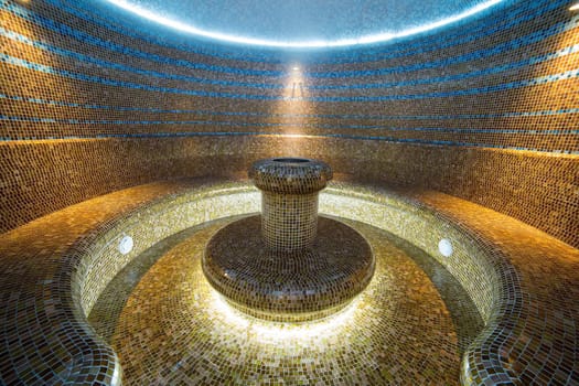 Turkish sauna interior hammam room water hot bath