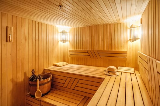 sauna hot gold