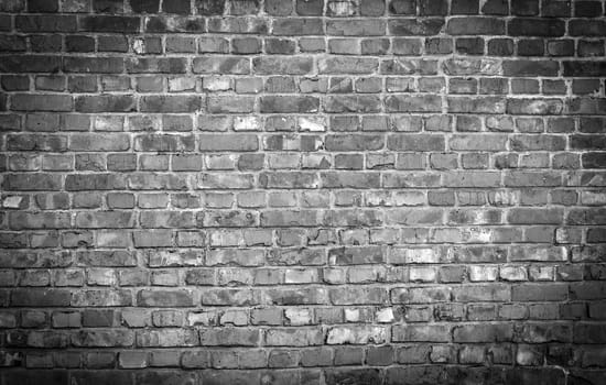 The close up Background of brick wall pattern texture. Selective focus
