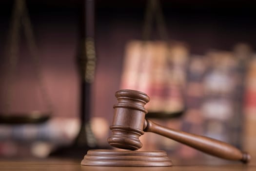Gavel,Law theme, mallet of judge concept