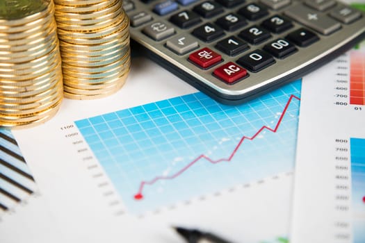 Financial chart, Cryptocurrency, Virtual money background