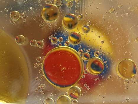 Different abstract bubbles colored spheres rare spectacular fluids