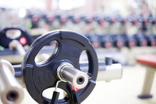 Weight Training Equipment in gym
