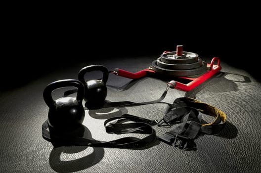 sled and weights