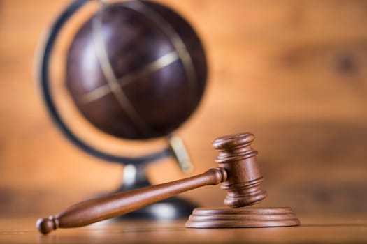 Globe, Law and justice concept