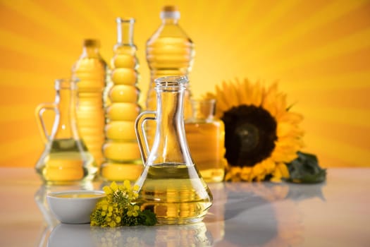 Cooking and food oil products, Extra virgin olive, sunflower seed