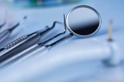 Set of dental instruments, health care
