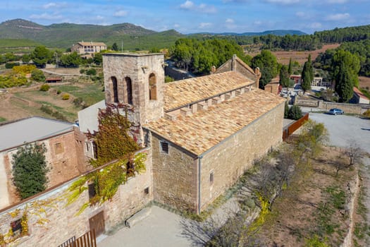 Ancient Church of Sant Sadurni in Callus (Bages) province of Barcelona, Catalonia Spain.