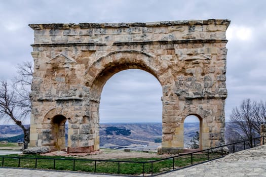 Roman arch of Medinaceli (2nd-3rd century) Soria province Castilla-Leon Spain