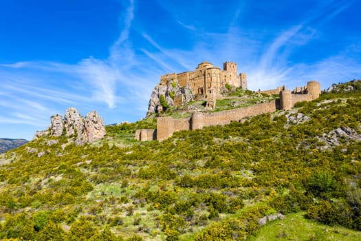 Castle of Loarre is a Romanesque Castle and Abbey located in the Aragon autonomous region of Spain. It is the oldest castles in Spain