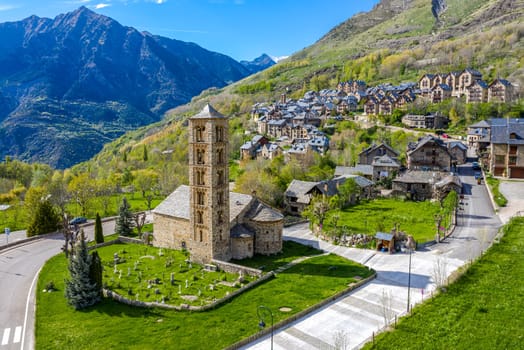Roman Church of Sant Climent de Taull (Catalonia - Spain). This is one of the nine churches which belongs to the UNESCO World Heritage Site.