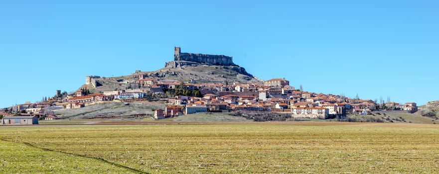 Panoramic view of the city of Atienza, province of Guadalajara, Spain
