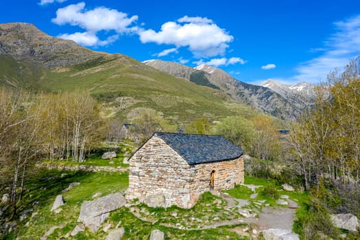Hermitage of Sant Quirc de Taull, Catalonia, Spain. Romanesque style