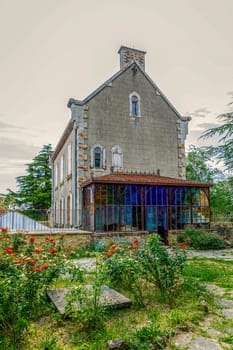 abbot Sauniere house rennes le chateau city in Aude in France