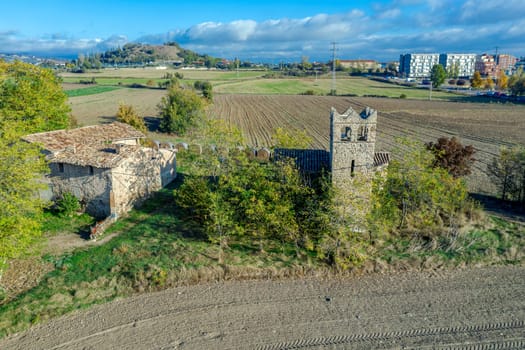 11th century church Romanesque of Sant Sixt de Miralpla is a chapel Vic, Osona. It is protected as a Cultural Asset of Local Interest. Spain