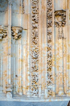 Astronaut carved on the facade of the cathedral of Salamanca in Spain.