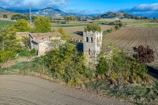 11th century church Romanesque of Sant Sixt de Miralpla is a chapel Vic, Osona. It is protected as a Cultural Asset of Local Interest. Spain