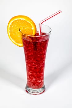 Refreshing typical sangria drink from Spain, Orange slice