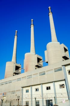 Thermal power plant in Sant Adria (Barcelona), Catalonia, Spain