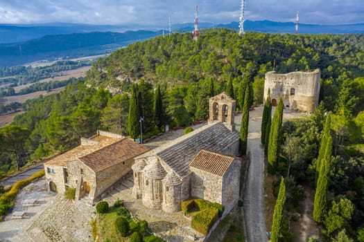 10th century pre-Roman church Santa Maria Gracia in Tossa de Montbui, Tarragona Spain