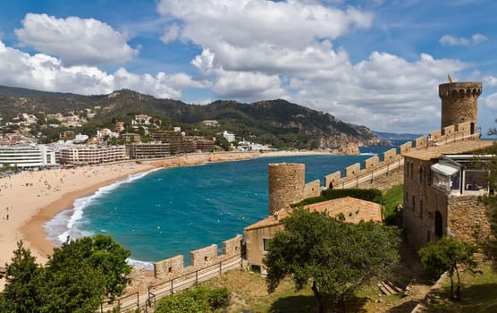 Tower Tossa de Mar, Spain, resorts typical Catalan