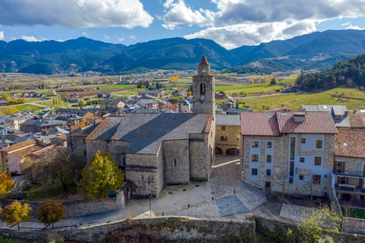 Church of Santa Maria i Sant Jaume, Bellver de Cerdanya Pyrenees Lleida province, Catalonia Spain