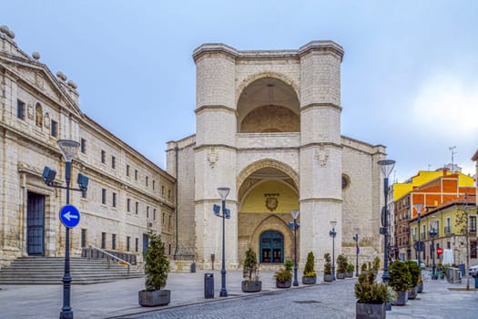 Gothic church of the old convent of San Benito el Real - is one of the oldest buildings in Valladolid Spain
