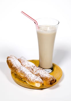 Horchata is a drink, made with the juice of tigernuts and sugar. Native from Valencia ? Spain, it is a refreshing drink, often accompanied with long thin buns called fartons.