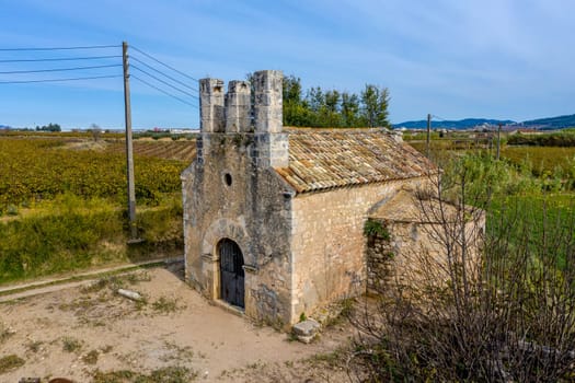 Capella de Santa Maria dels Horts, municipality of Vilafranca del Penedes, a cultural asset of local interest, dating from the 10th century. Spain