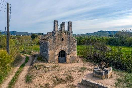 Capella de Santa Maria dels Horts, municipality of Vilafranca del Penedes, a cultural asset of local interest, dating from the 10th century. Spain