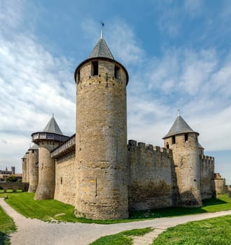Castle of Carcassonne, France. Europe. Input from the Cite