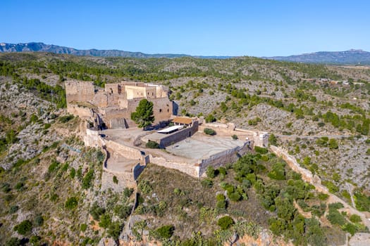 castle of the Templars in Miravet, Province of Tarragona. Spain.