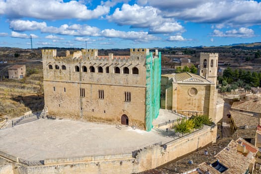 View of the castle in Valderrobres, Aragon, Teruel Spain