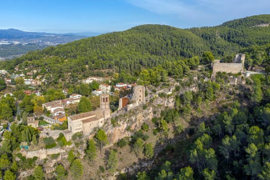 Gelida Castle in the province of Barcelona Catalonia Spain