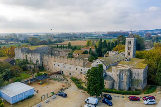 Romanesque monastery of Santa Maria de Vilabertran Alt Emporda Girona province Spain