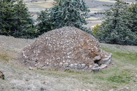 Arab Fridge, was a well, where snow was stored in winter, then in summer to cool liquids and food, In Medinaceli, Soria. Spain