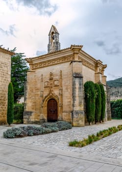 Monastery of Santa Maria de Poblet, Catalonia, Spain. San Jorge Chapel, next door golden