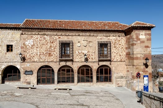 Plazuela of the jail in Siguenza Spain, Old town hall today of School of Music