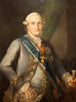 Portrait of Charles IV of Spain. Anonymous artist. 18th Century. Naval Museum of Madrid, Spain