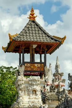Hindu Temple near village Kampung Toyapakeh in Nusa Penida island, Bali, Indonesia
