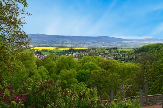 View over the werra valley