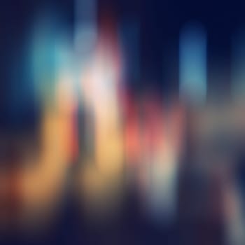 Abstract background with bokeh defocused lights and shadow.Multicolors bokeh.Vintage style.