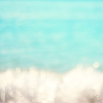 Lights on sea background.Waves.Underwater.Vintage style.