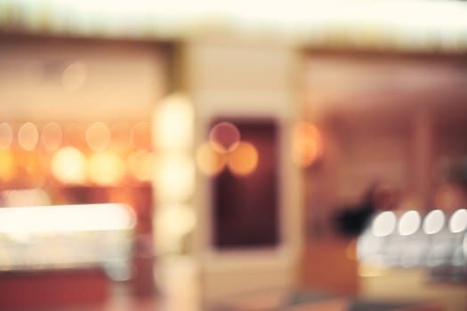 bokeh background, cafe