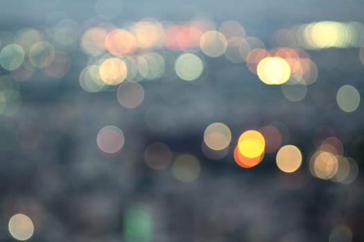 City at night,bokeh background.