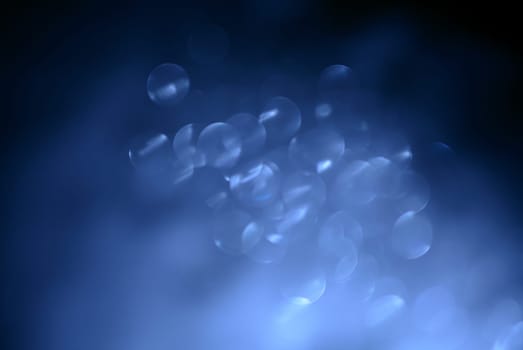 Lights on blue background.